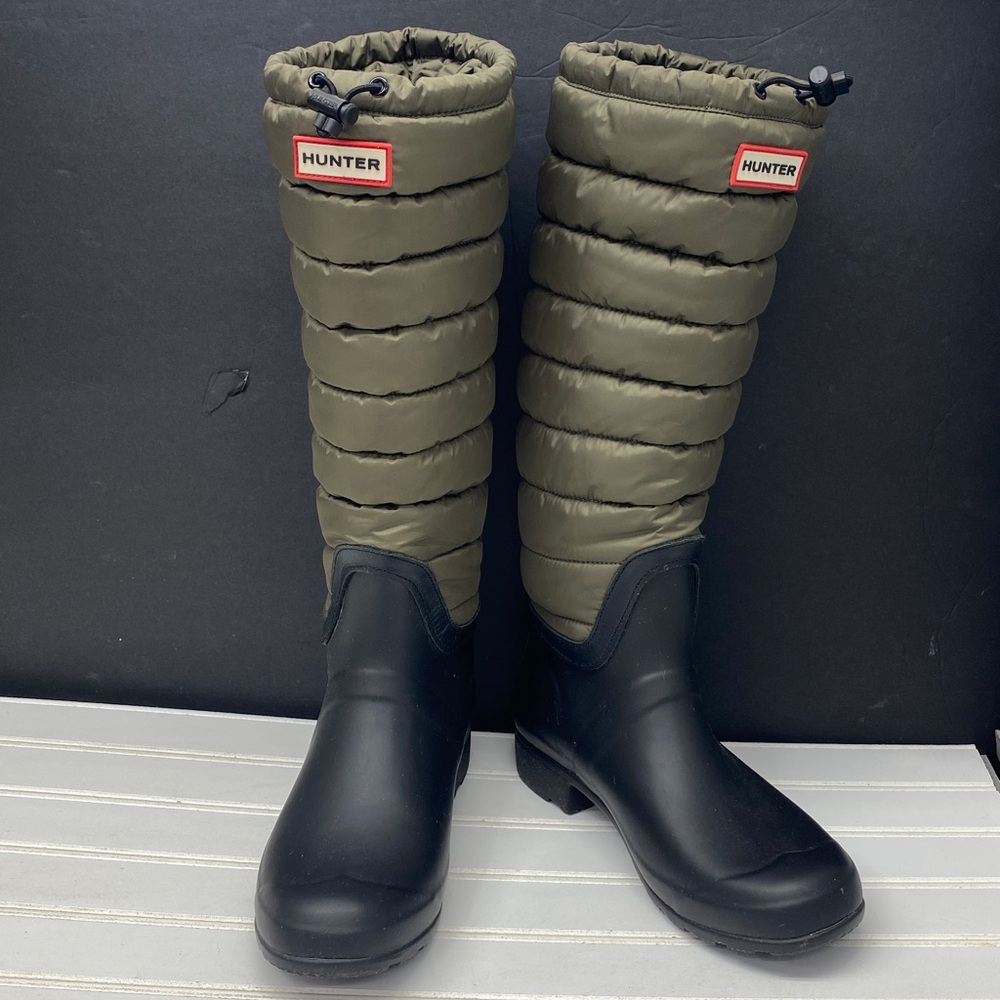 Hunter Original Wallington Tall Puffer Insulated Winter Rainboots Size 9